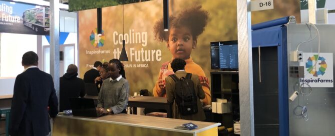 InspiraFarms exhibitor's stand at Fruit Logisitica 2022