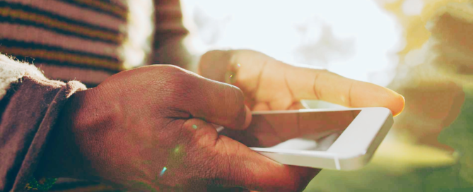 A phone in hand displaying analytics for cooling